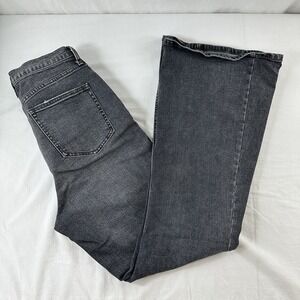 We The Free Wide Leg Curvy Crvy Jeans - Size 31 Flare Gray Free People High Rise